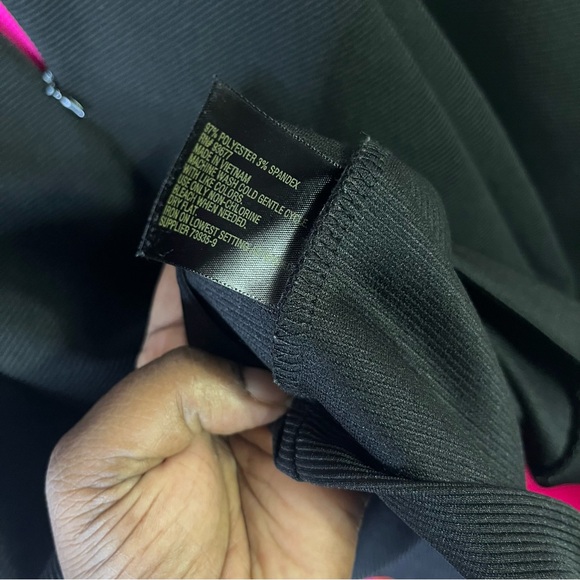 Worthington Pink Black Dress Size Medium - Picture 3 of 7